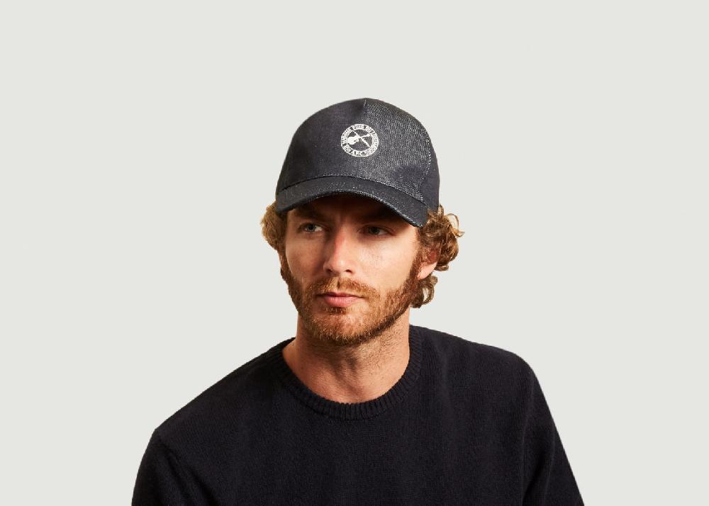 L'exception Casquette Logotypée En Denim Eden Indigo APC Paris