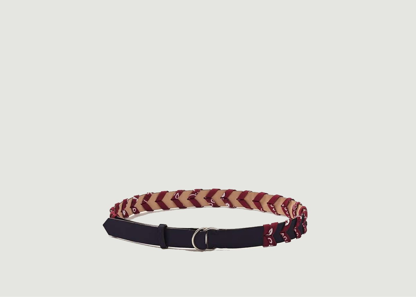 l'exception Ceinture Bandana Bleu Marine Ponctuations