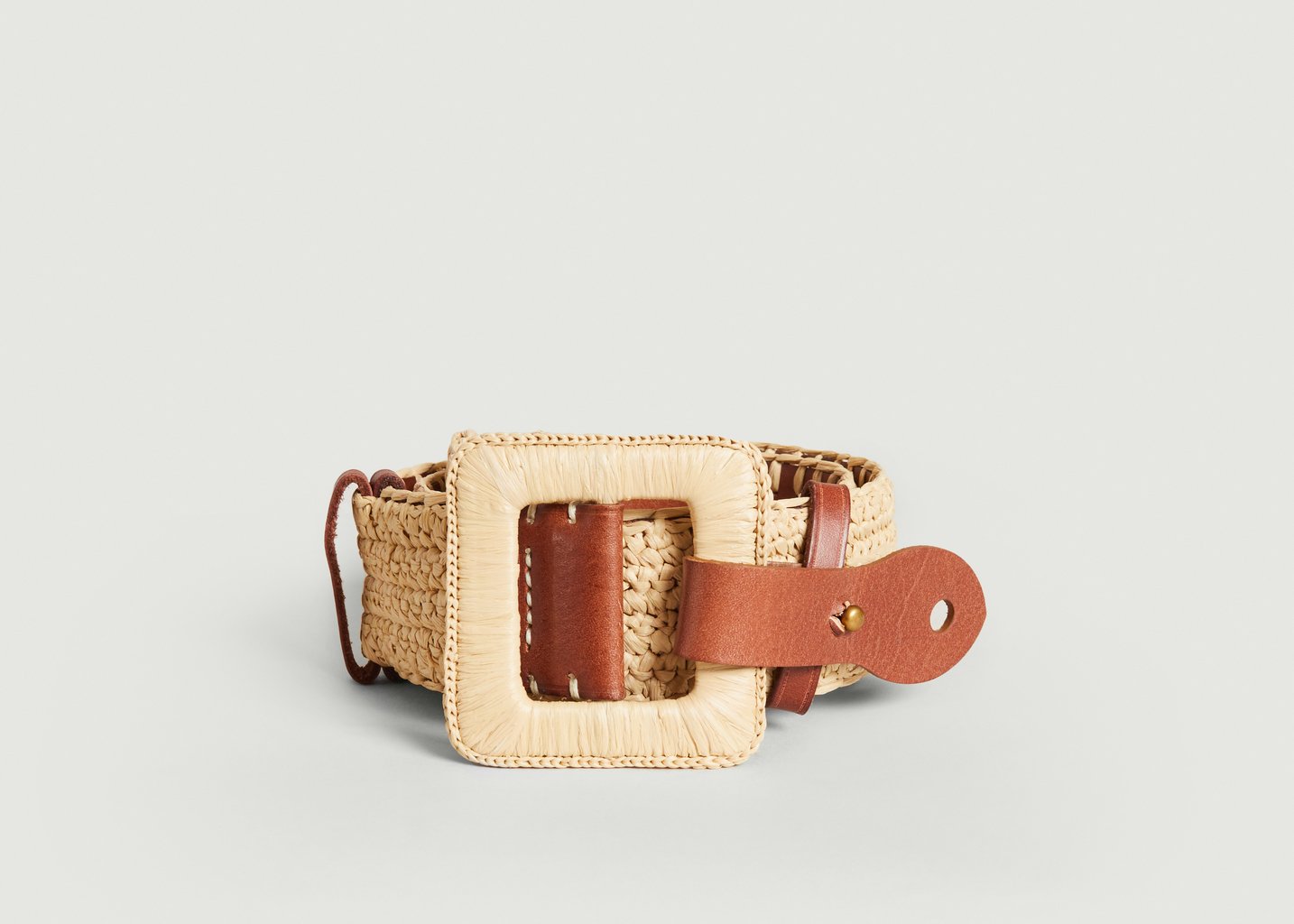 l'exception Ceinture bi matière Camel Polo Ralph Lauren