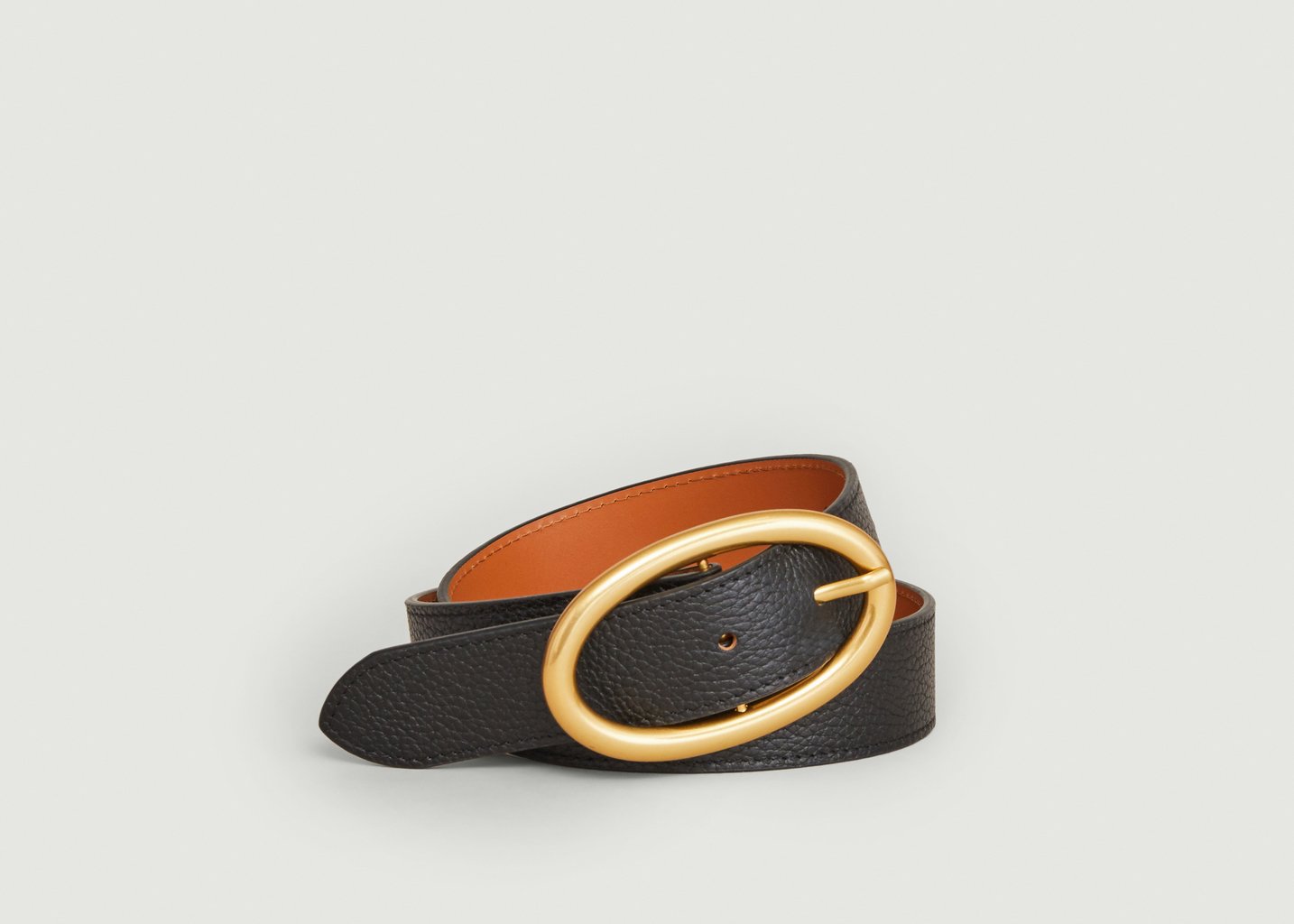 l'exception Ceinture en cuir grainé Noir L'Exception Paris