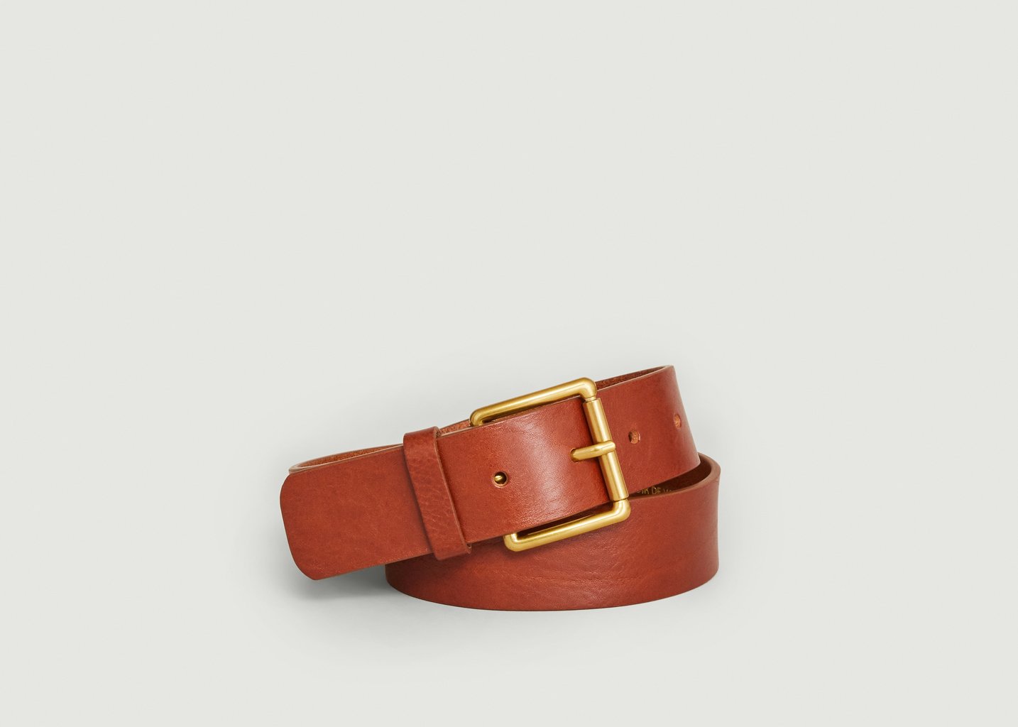 l'exception Ceinture en cuir tannage végétal Havane L'Exception Paris