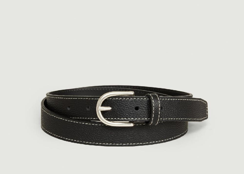 l'exception Ceinture Grainée Noir L'Exception Paris