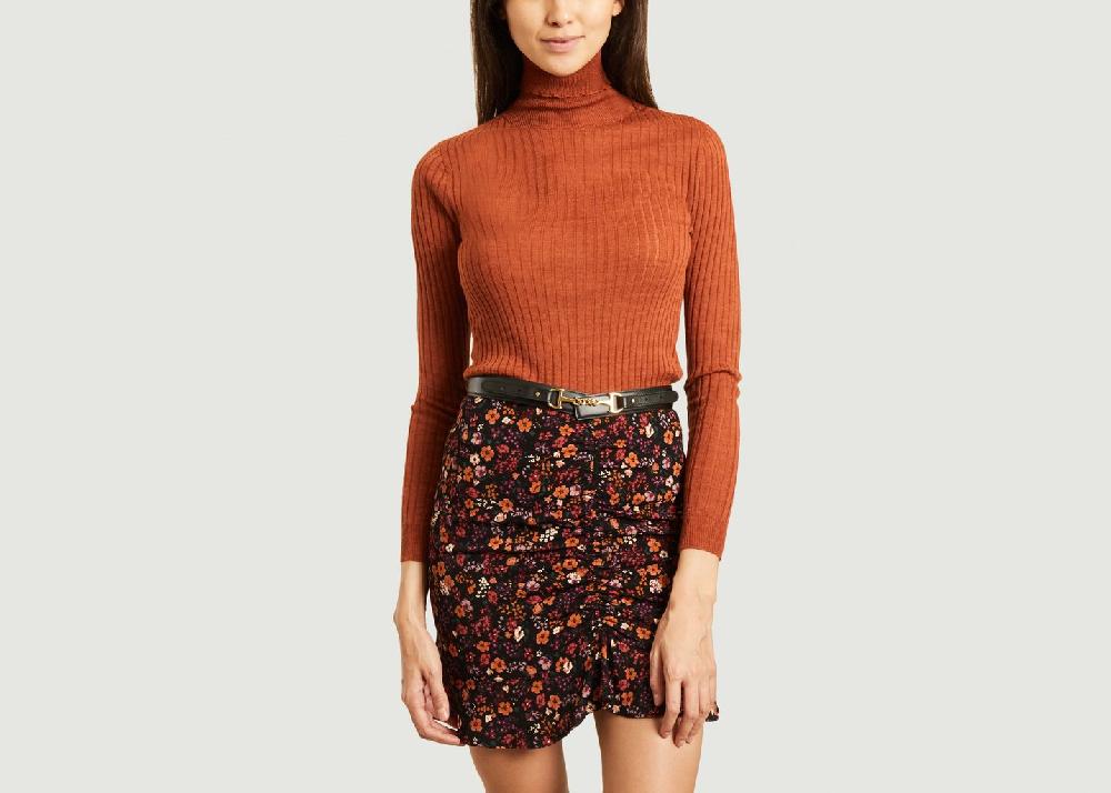 L'exception Ceinture Taille Haute Noir Maison Boinet