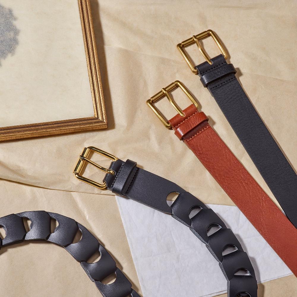 L'exception Ceinture Tressée En Cuir Recyclé Noir L'Exception Paris