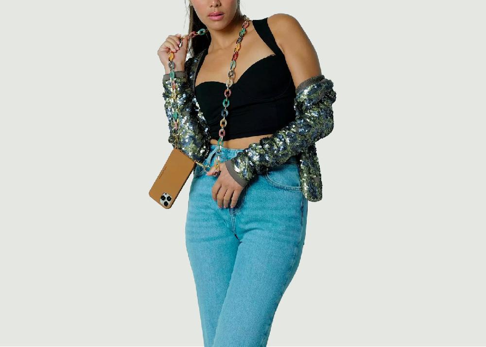 L'exception Chaine Bijoux Cassy Multicolore La Coque Française