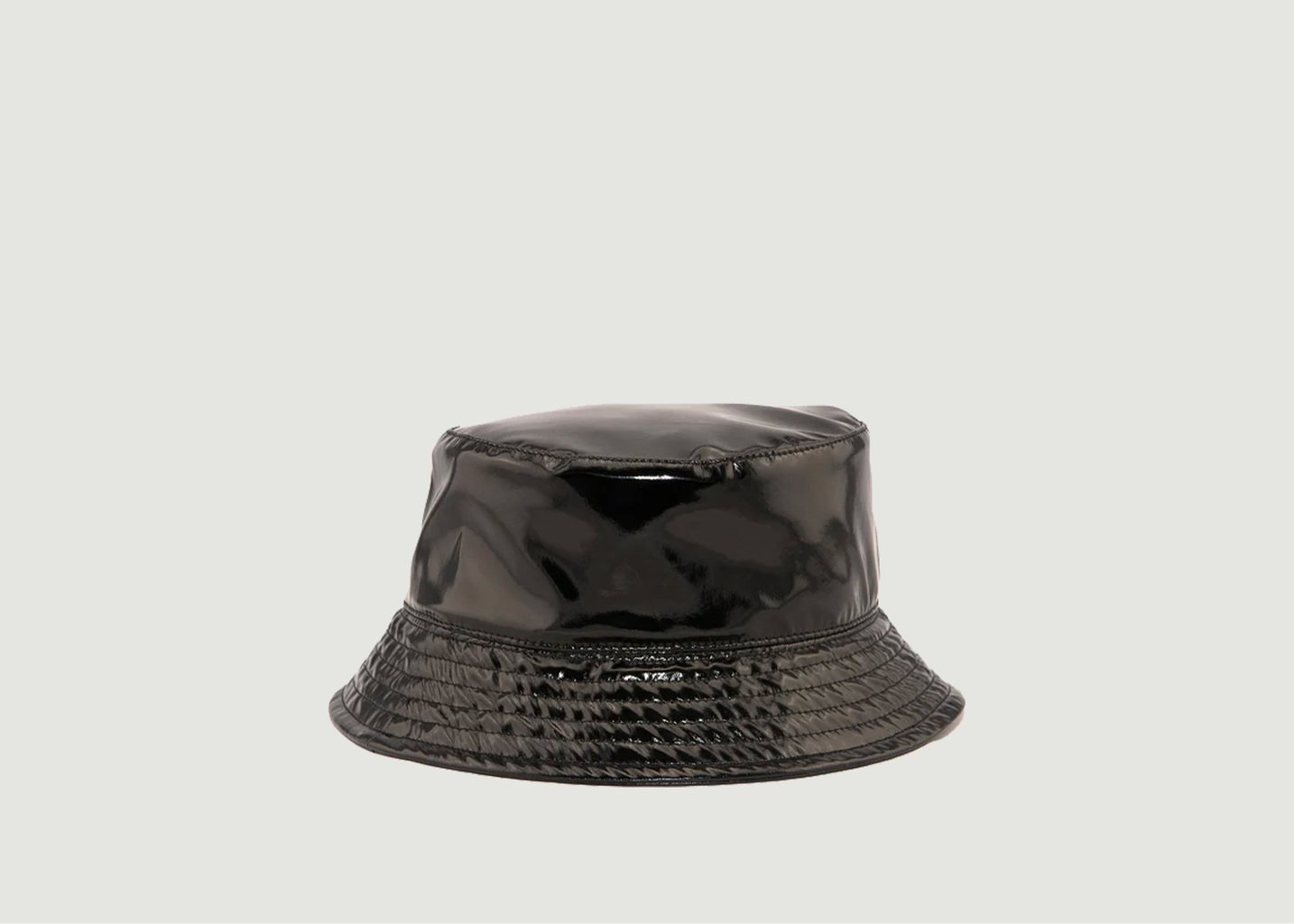 l'exception Chapeau de pluie en vinyl Noir Le Chapoté
