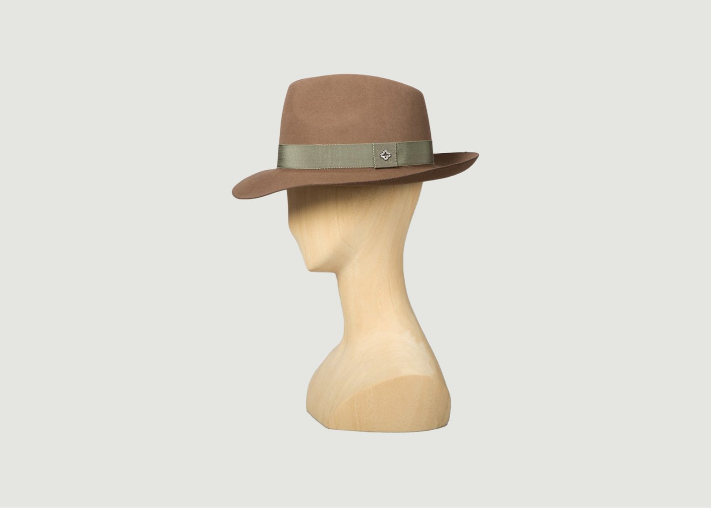 L'exception Chapeau Fedora Mallin Marron Glacé Courtois Paris