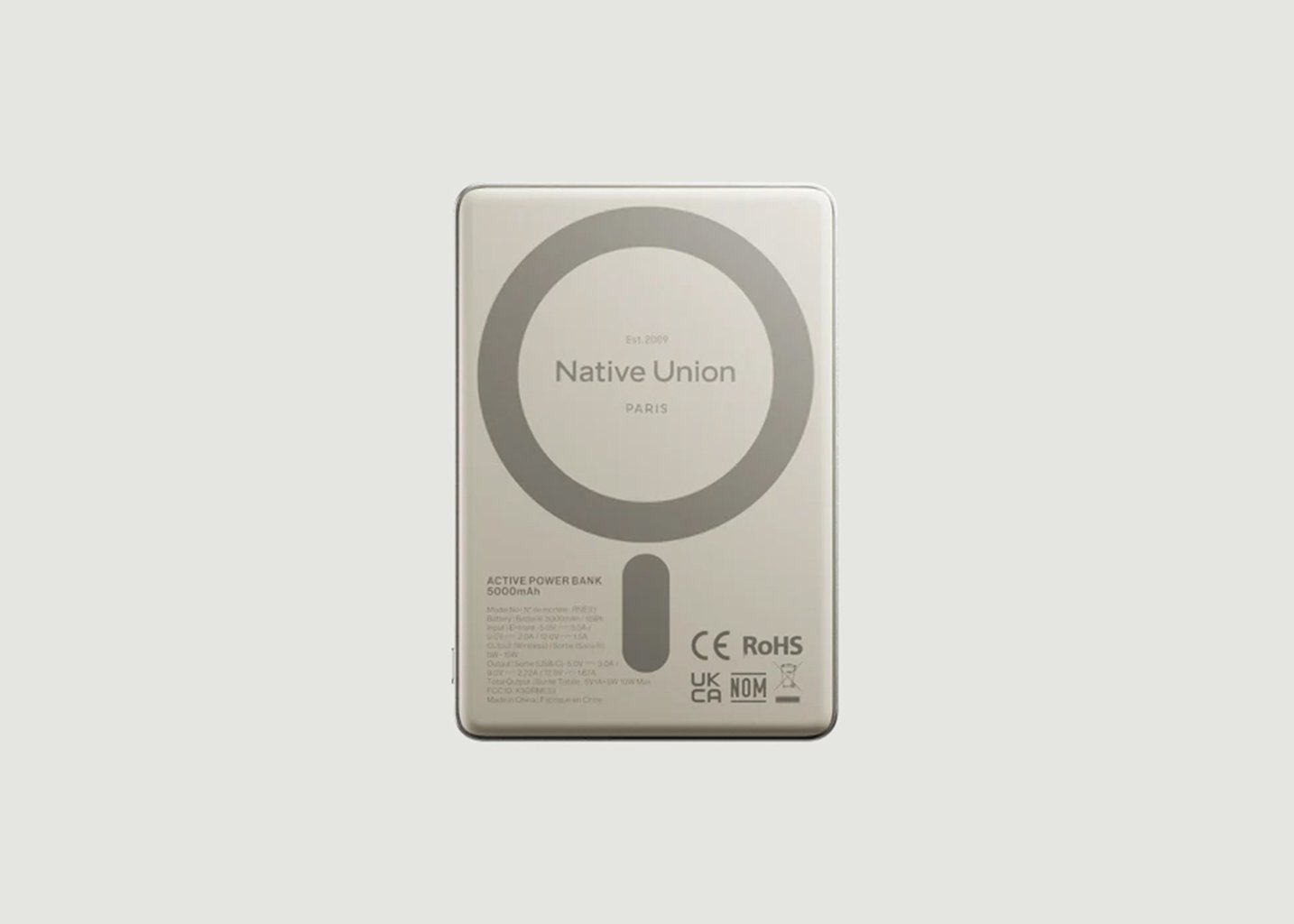 L'exception Chargeur Portable Magnétique Iphone Gris Native Union
