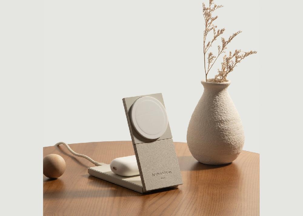 L'exception Chargeur Sans Fil Magnétique 2 En 1 Sable Native Union