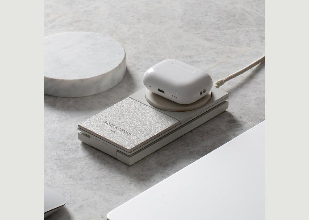 L'exception Chargeur Sans Fil Magnétique 2 En 1 Sable Native Union