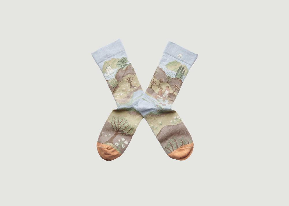 l'exception Chaussettes Baignade Ciel Multicolore Bonne Maison