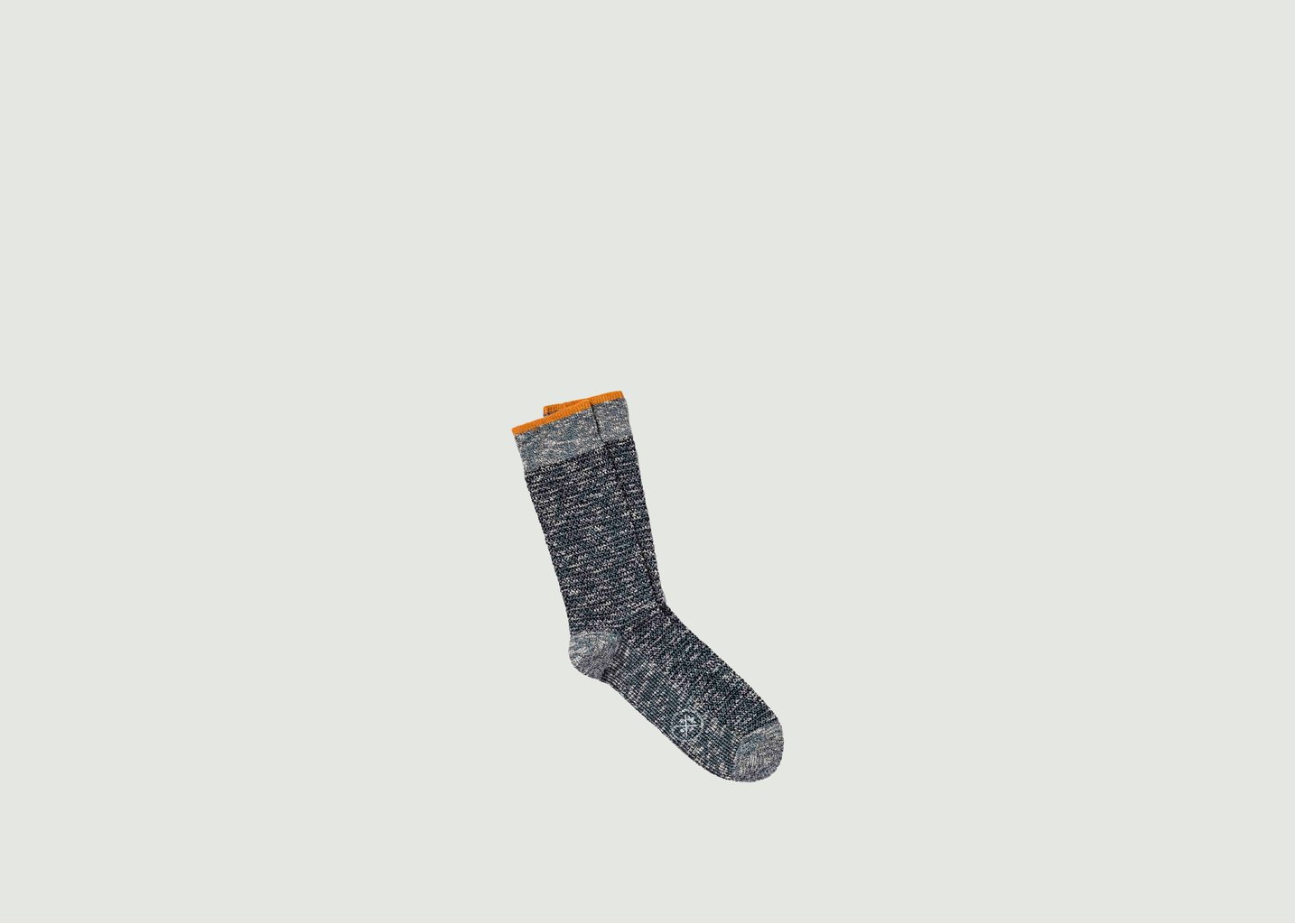 l'exception Chaussettes chinées Robin Bleu Marine Royalties