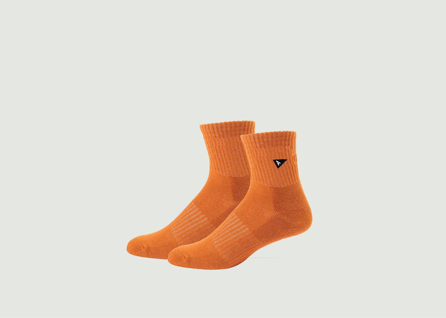 l'exception Chaussettes courtes Crew Plant Dye Orange Arvin Goods