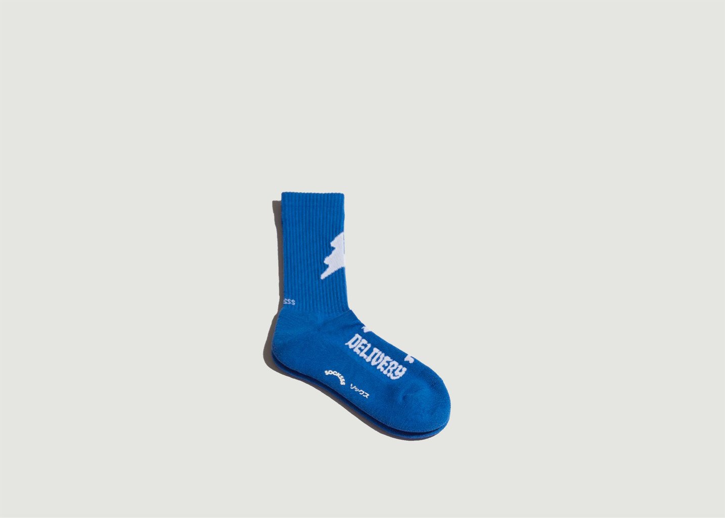 l'exception Chaussettes Special Delivery en coton biologique Bleu Clair Socksss