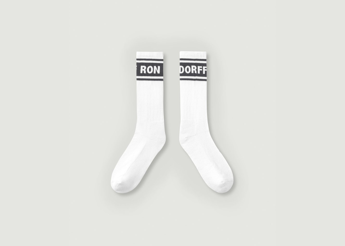 l'exception Chaussettes Sport RD Avec Rayures Blanc Ron Dorff