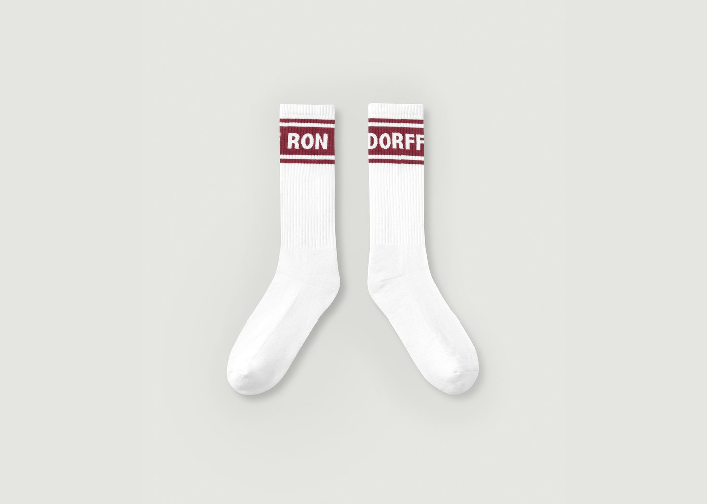 l'exception Chaussettes Sport RD Avec Rayures Blanc Ron Dorff