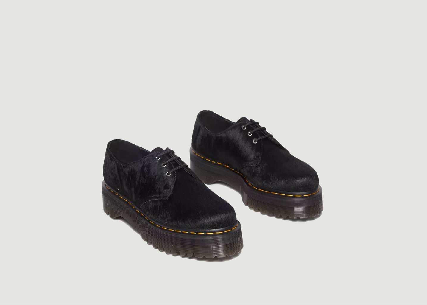 L'exception Chaussures 1461 Quad Hair On Noir Dr. Martens
