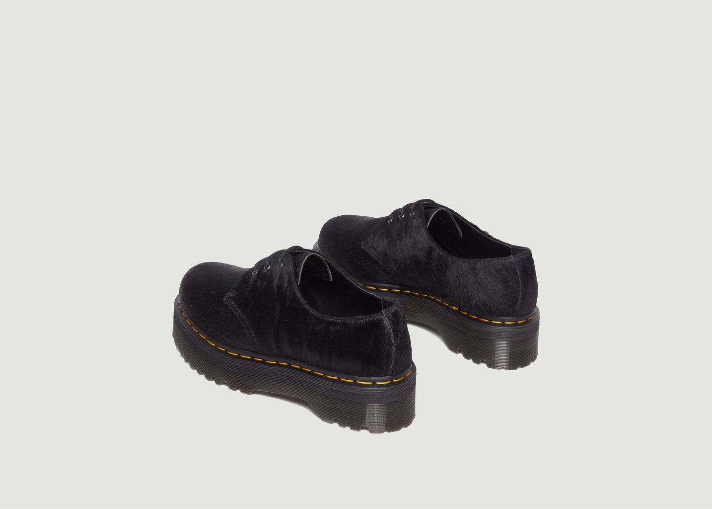 L'exception Chaussures 1461 Quad Hair On Noir Dr. Martens