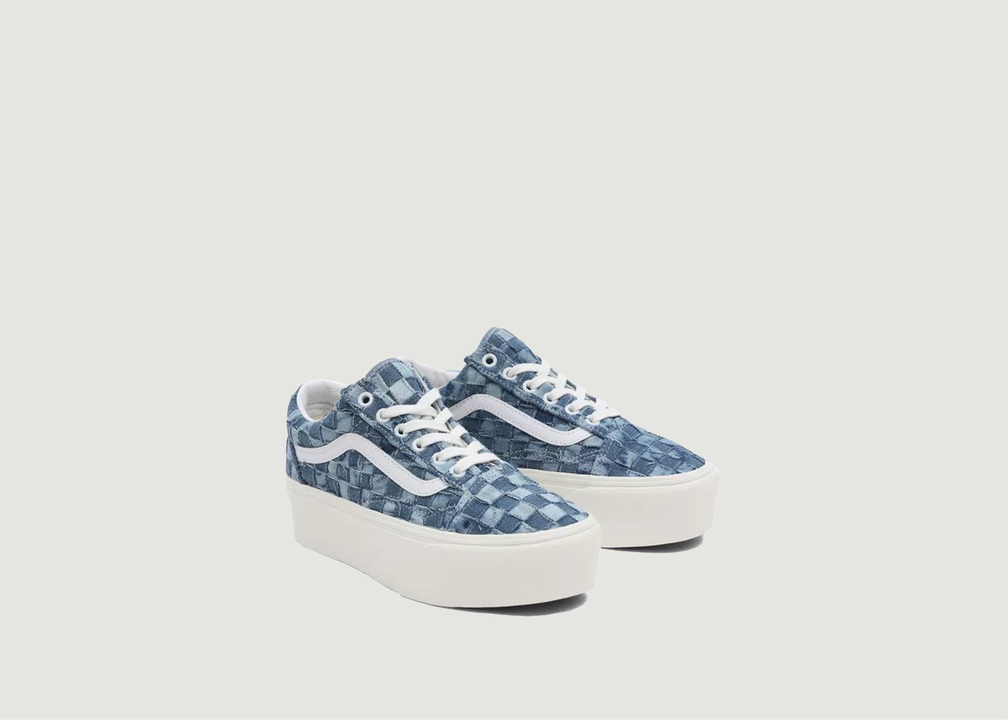L'exception Chaussures UA Old Skool Stackform Bleu Vans