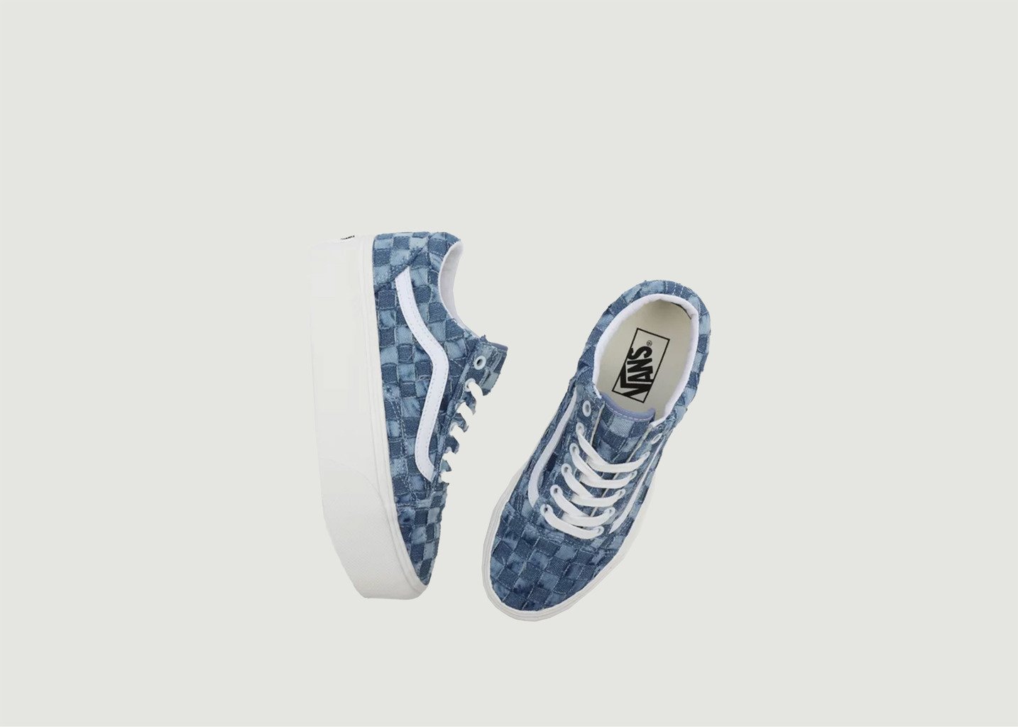 L'exception Chaussures UA Old Skool Stackform Bleu Vans
