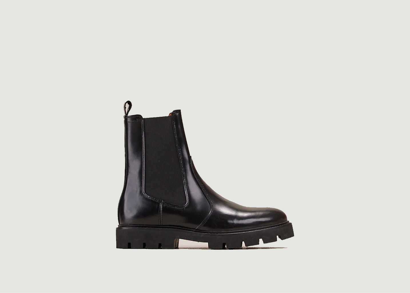 l'exception Chelsea boots en cuir box Raoul Noir Odaje ex M.Moustache