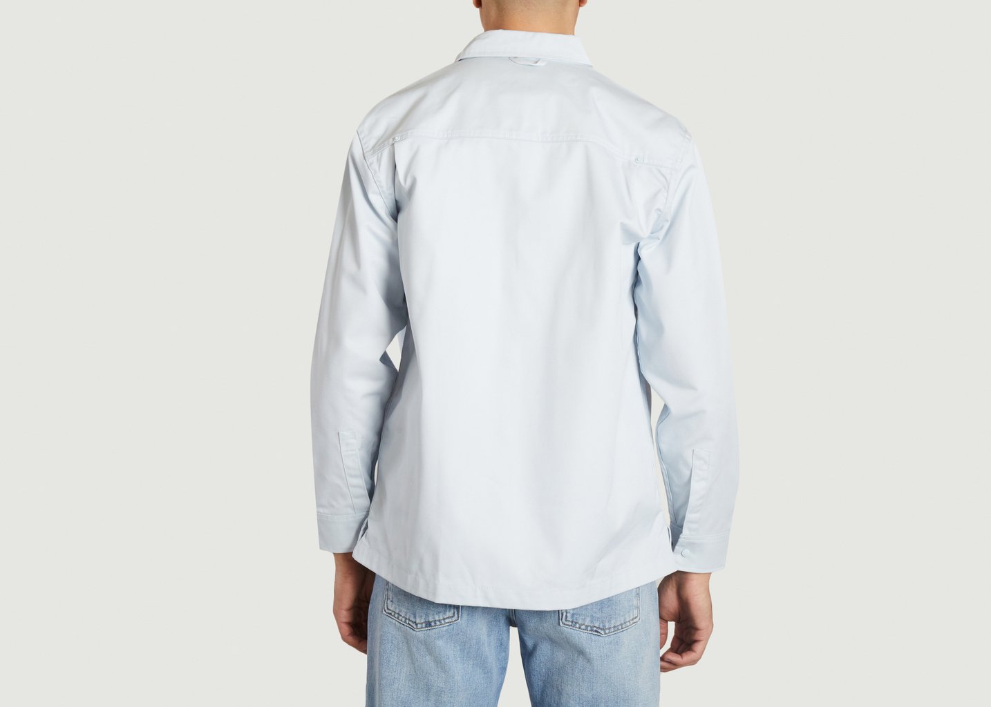L'exception Chemise à Boutons Bleu Clair M.C. Overalls