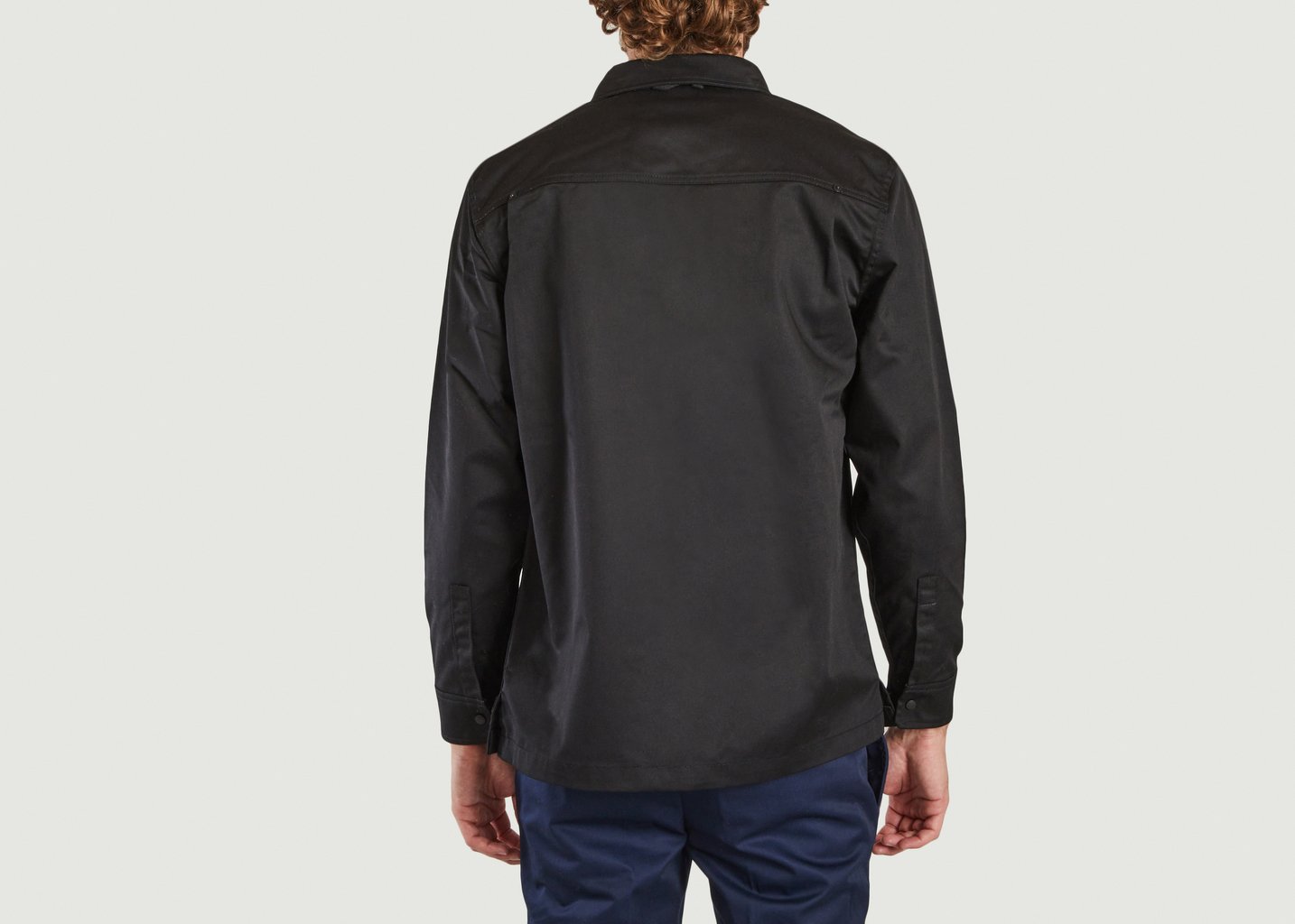 L'exception Chemise à Boutons Pression Noir M.C. Overalls