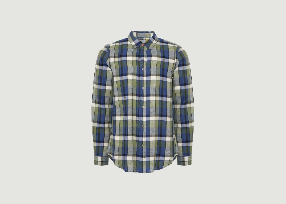 l'exception Chemise à carreaux Bleu Marine PS by PAUL SMITH