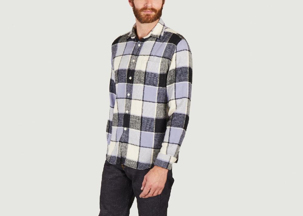 L'exception Chemise à Carreaux Bleu Pétrole Portuguese Flannel