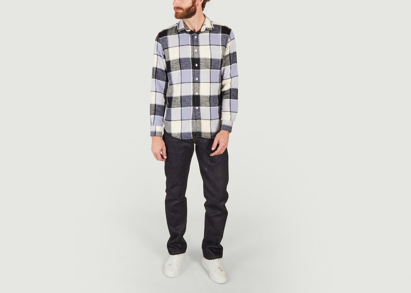 L'exception Chemise à Carreaux Bleu Pétrole Portuguese Flannel