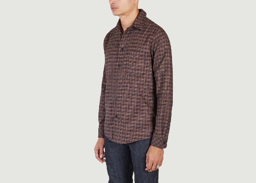 L'exception Chemise à Carreaux Liam 14424 Marron Samsoe & Samsoe