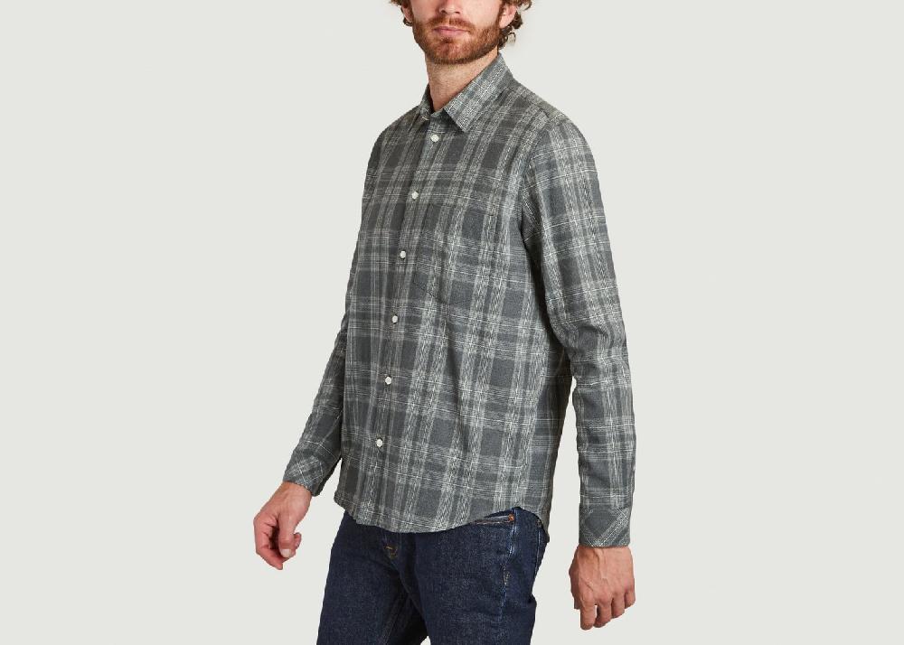 L'exception Chemise à Carreaux Liam Gris Samsoe & Samsoe