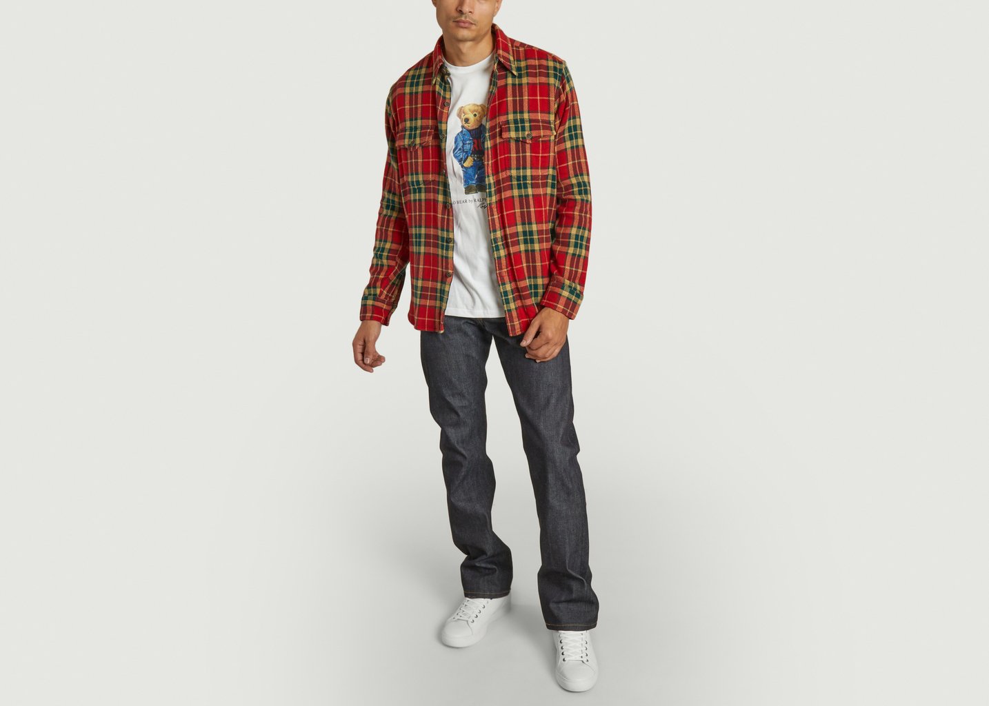 L'exception Chemise à Carreaux Rouge Polo Ralph Lauren