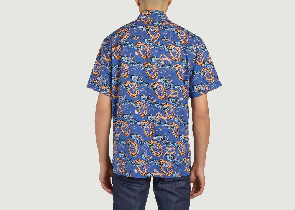 L'exception Chemise à Manches Courtes Ross Bleu APC Paris