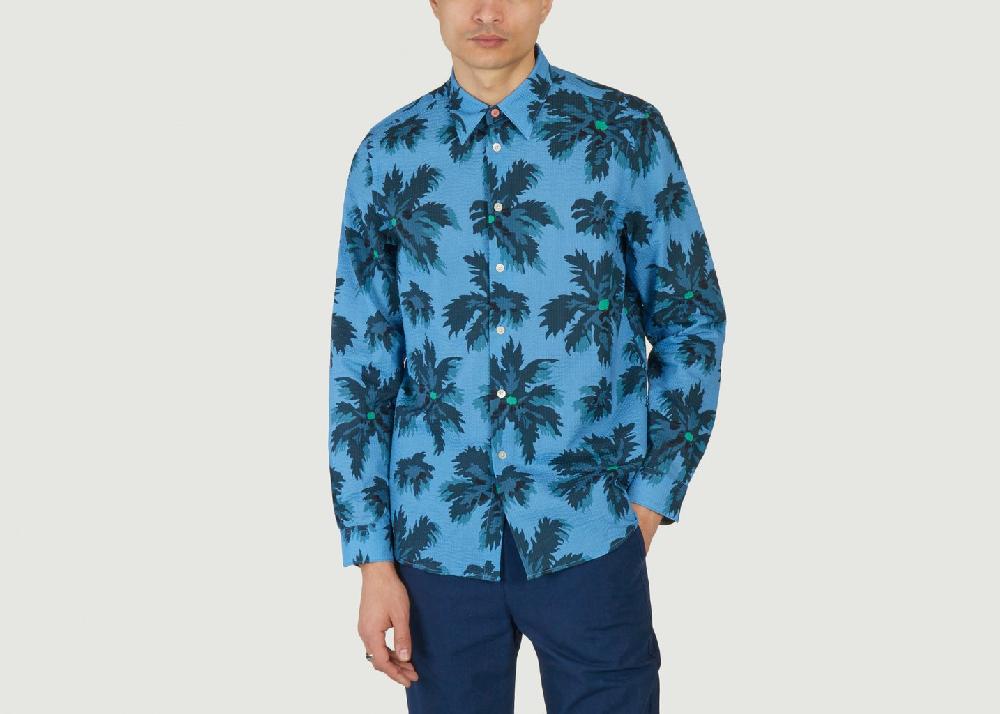 L'exception Chemise à Manches Longues Turquoise PS By PAUL SMITH