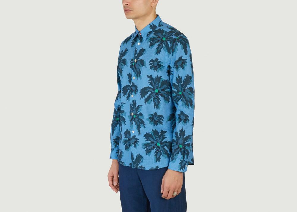 L'exception Chemise à Manches Longues Turquoise PS By PAUL SMITH