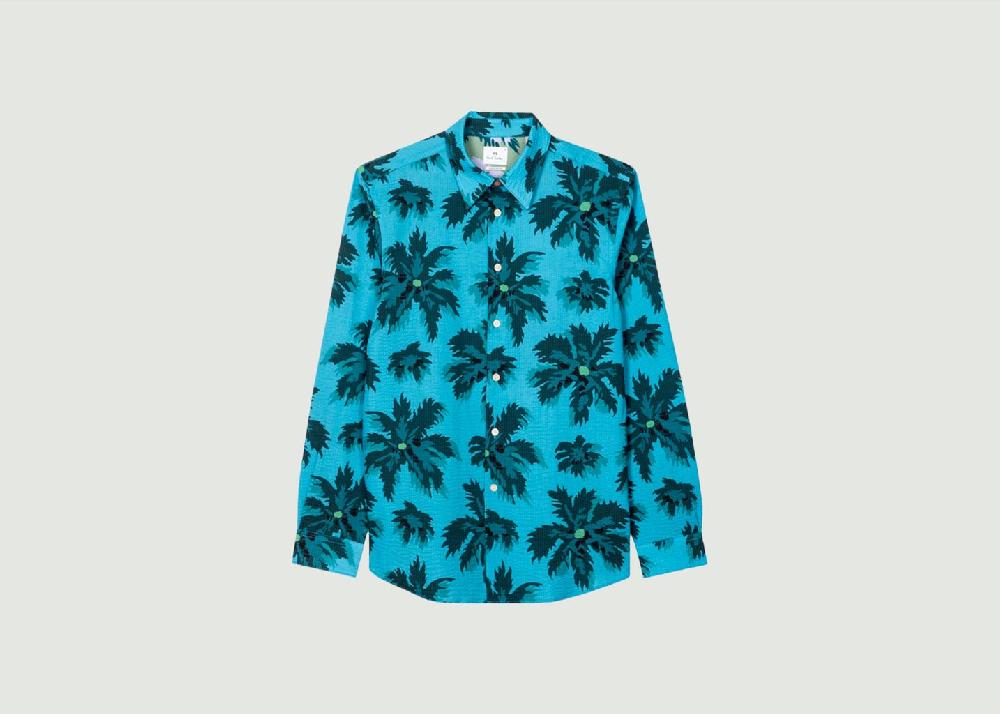 l'exception Chemise à Manches Longues Turquoise PS by PAUL SMITH
