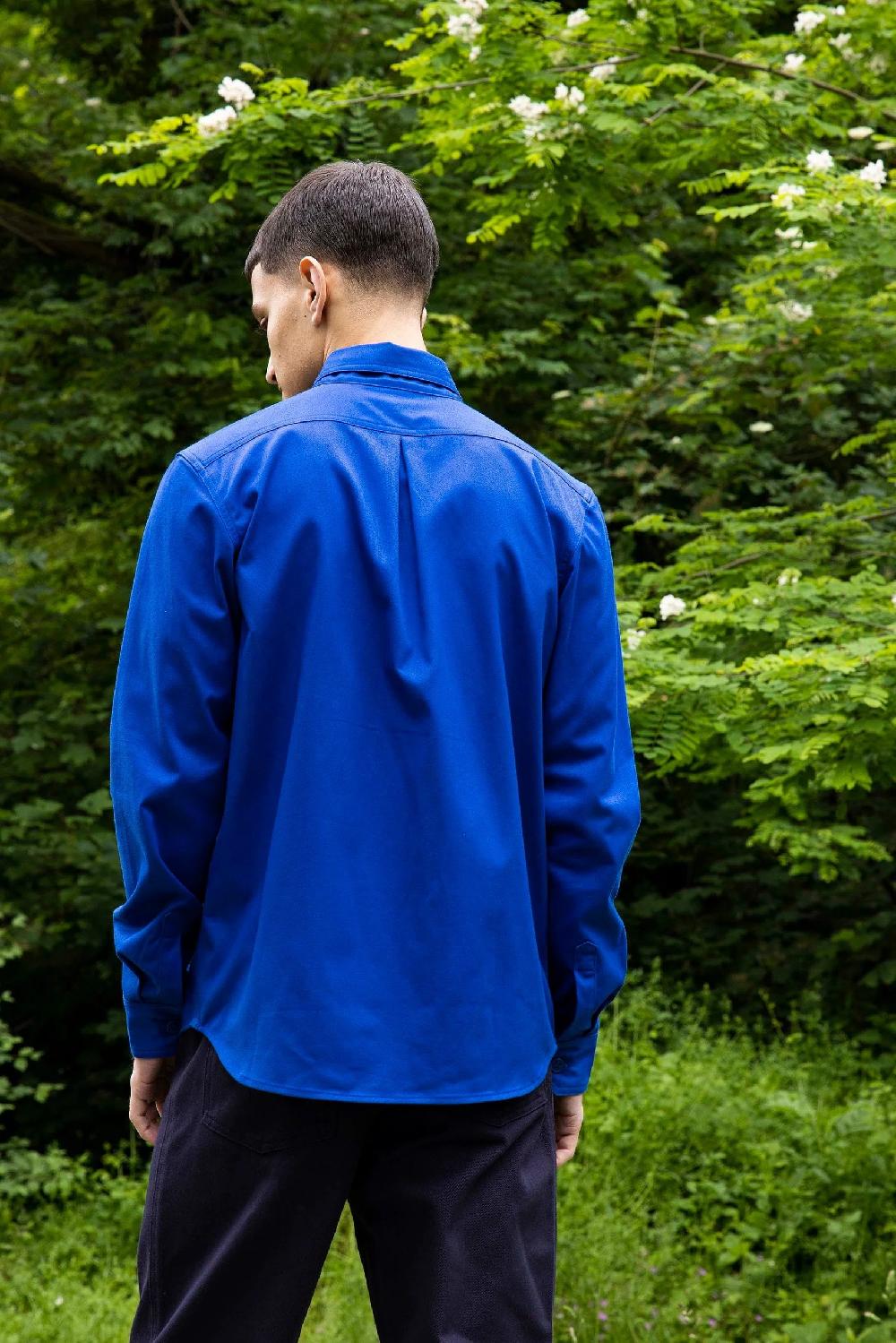 L'exception Chemise à Poches Poitrine Bleu électrique Misericordia