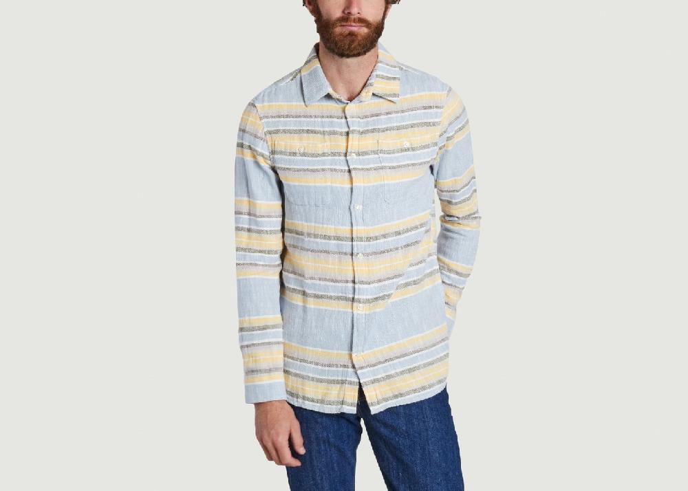 L'exception Chemise à Rayures Multicolore Knowledge Cotton Apparel