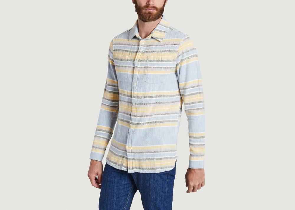 L'exception Chemise à Rayures Multicolore Knowledge Cotton Apparel