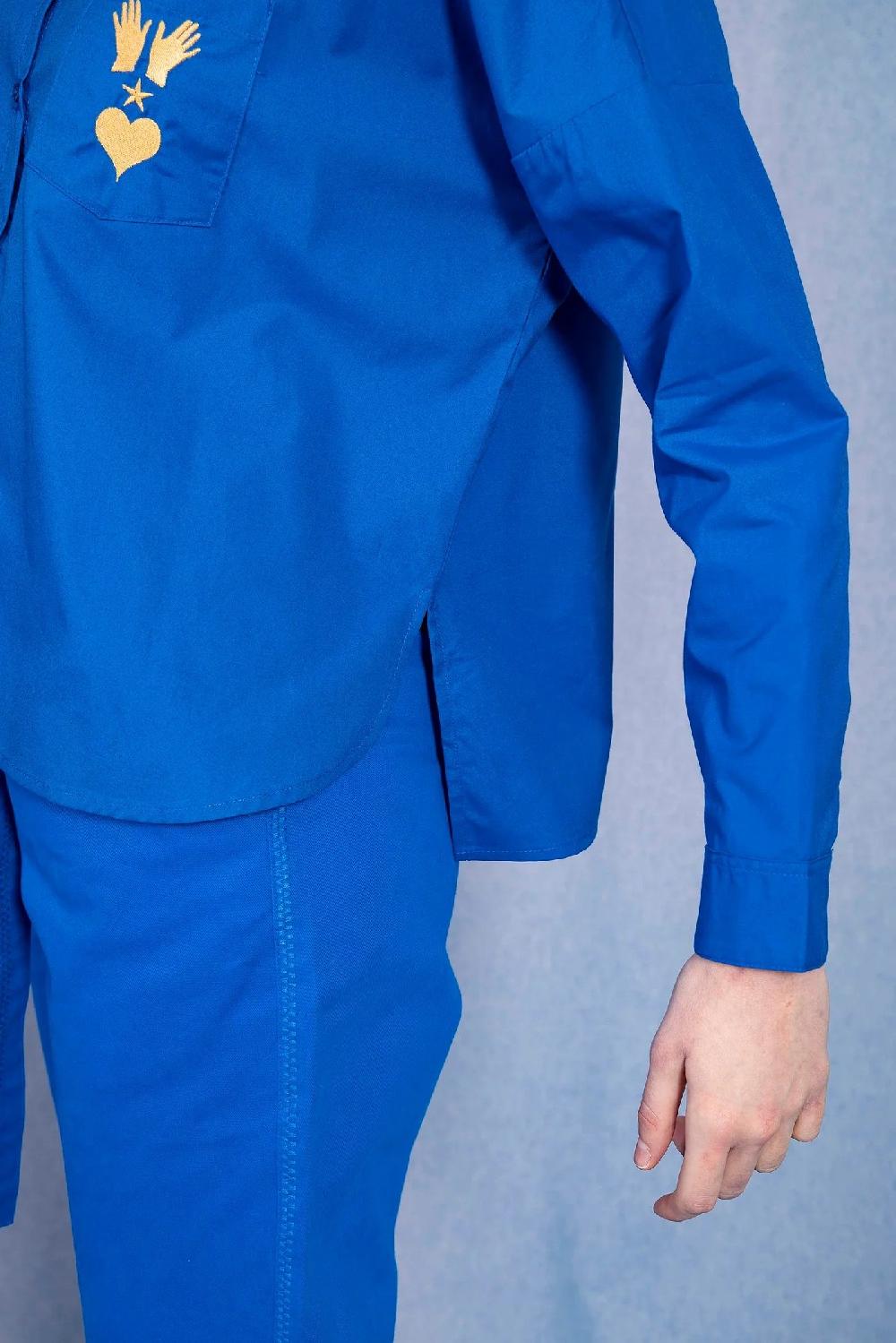 L'exception Chemise Alanis Bleu électrique Misericordia