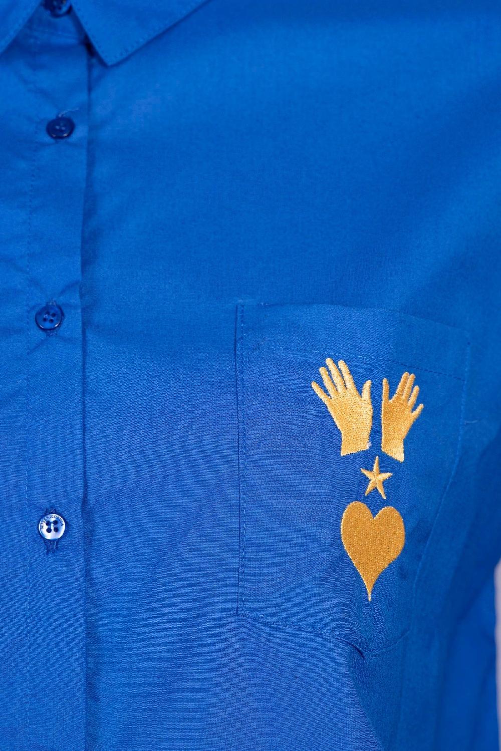 L'exception Chemise Alanis Bleu électrique Misericordia