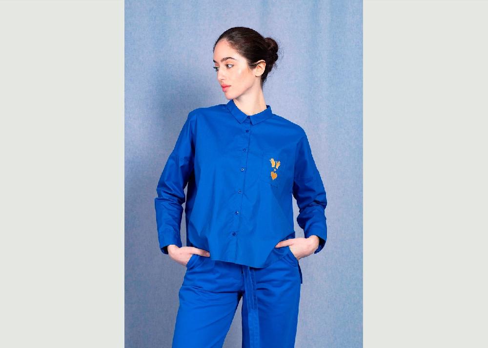 l'exception Chemise Alanis Bleu électrique Misericordia