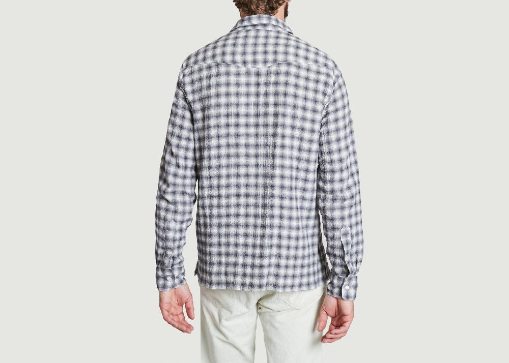 L'exception Chemise Alex Seersucker Gris Officine Générale