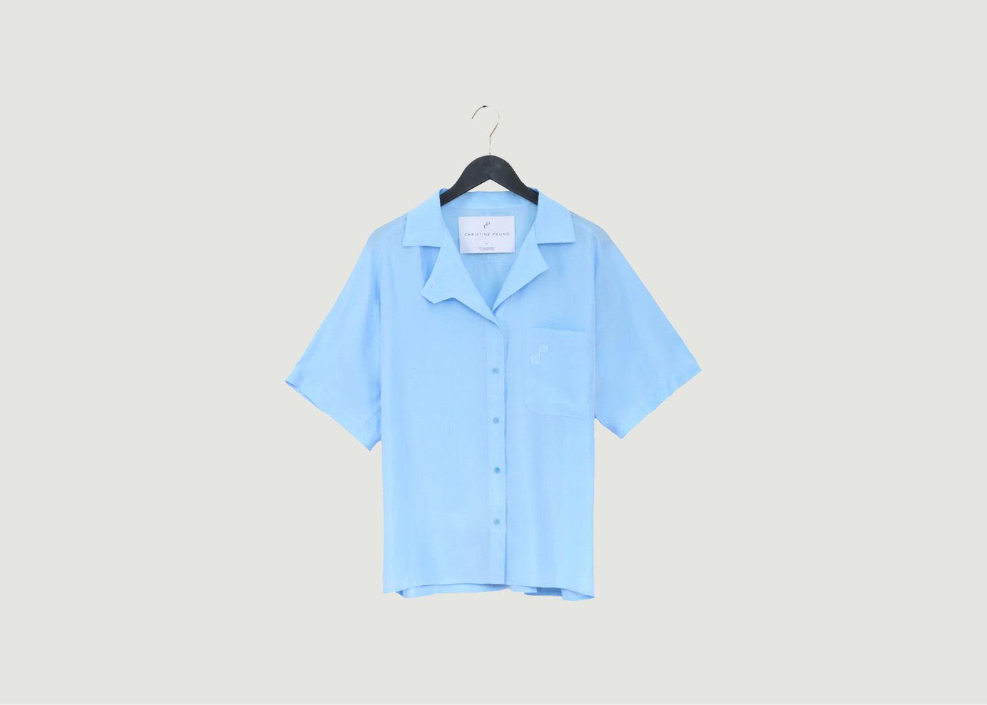 l'exception Chemise Alpha Bleu Clair Christine Phung