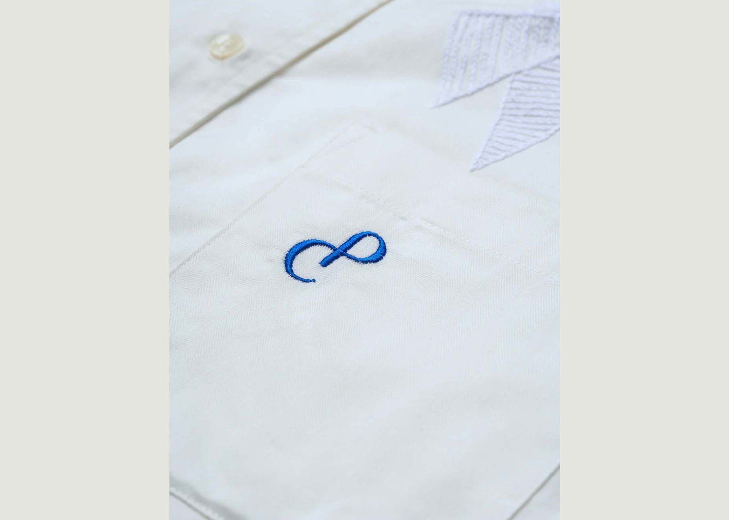 L'exception Chemise Alpha Brodée Blanc Christine Phung