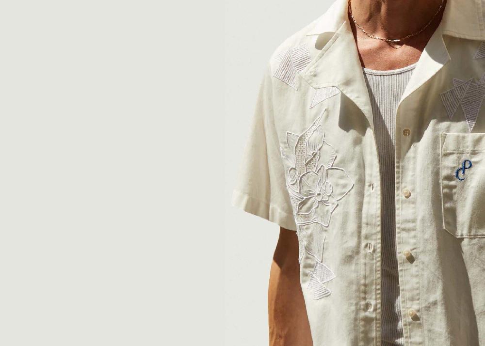 L'exception Chemise Alpha Brodée Blanc Christine Phung