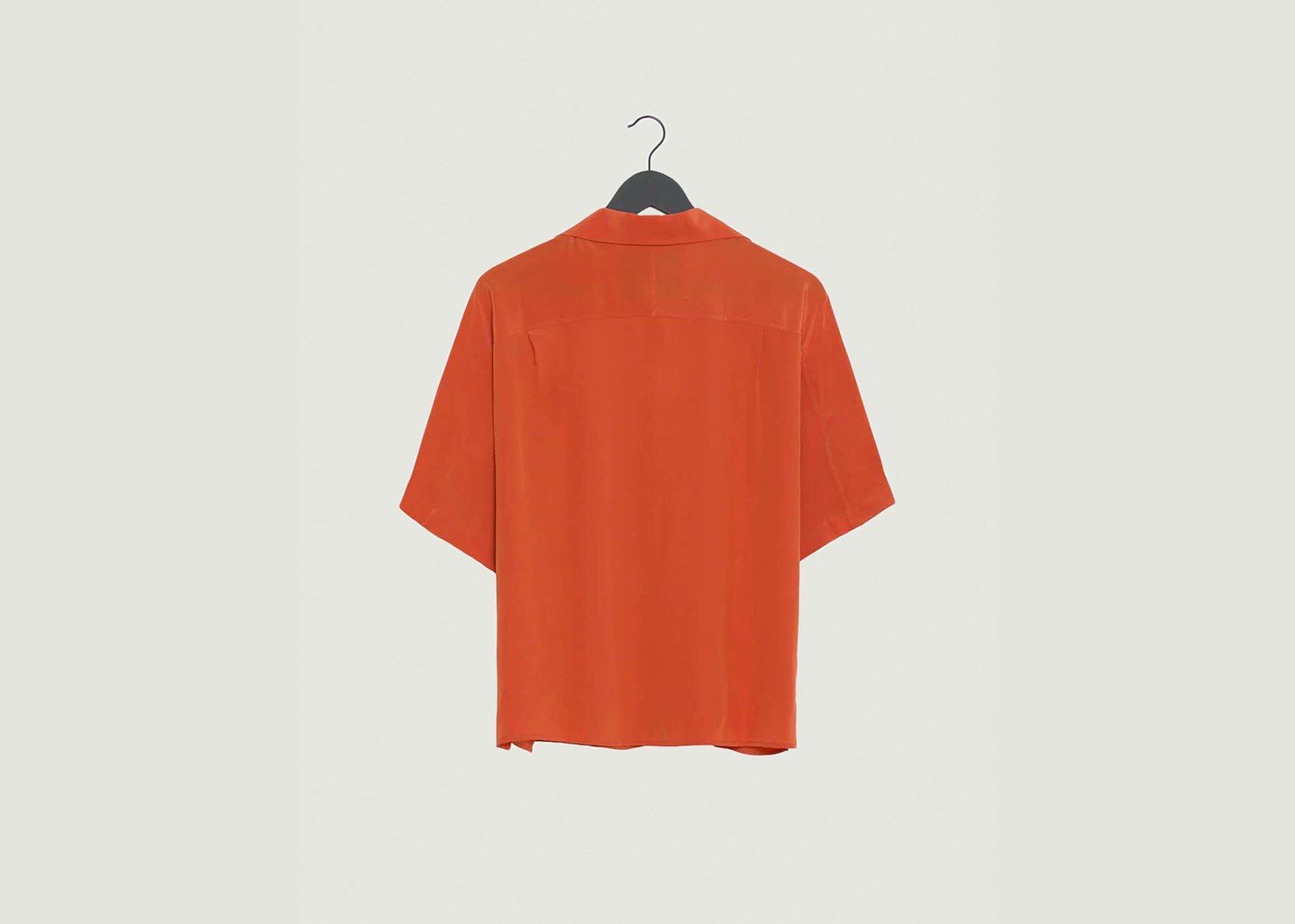 L'exception Chemise ALPHA Soie Corail Christine Phung