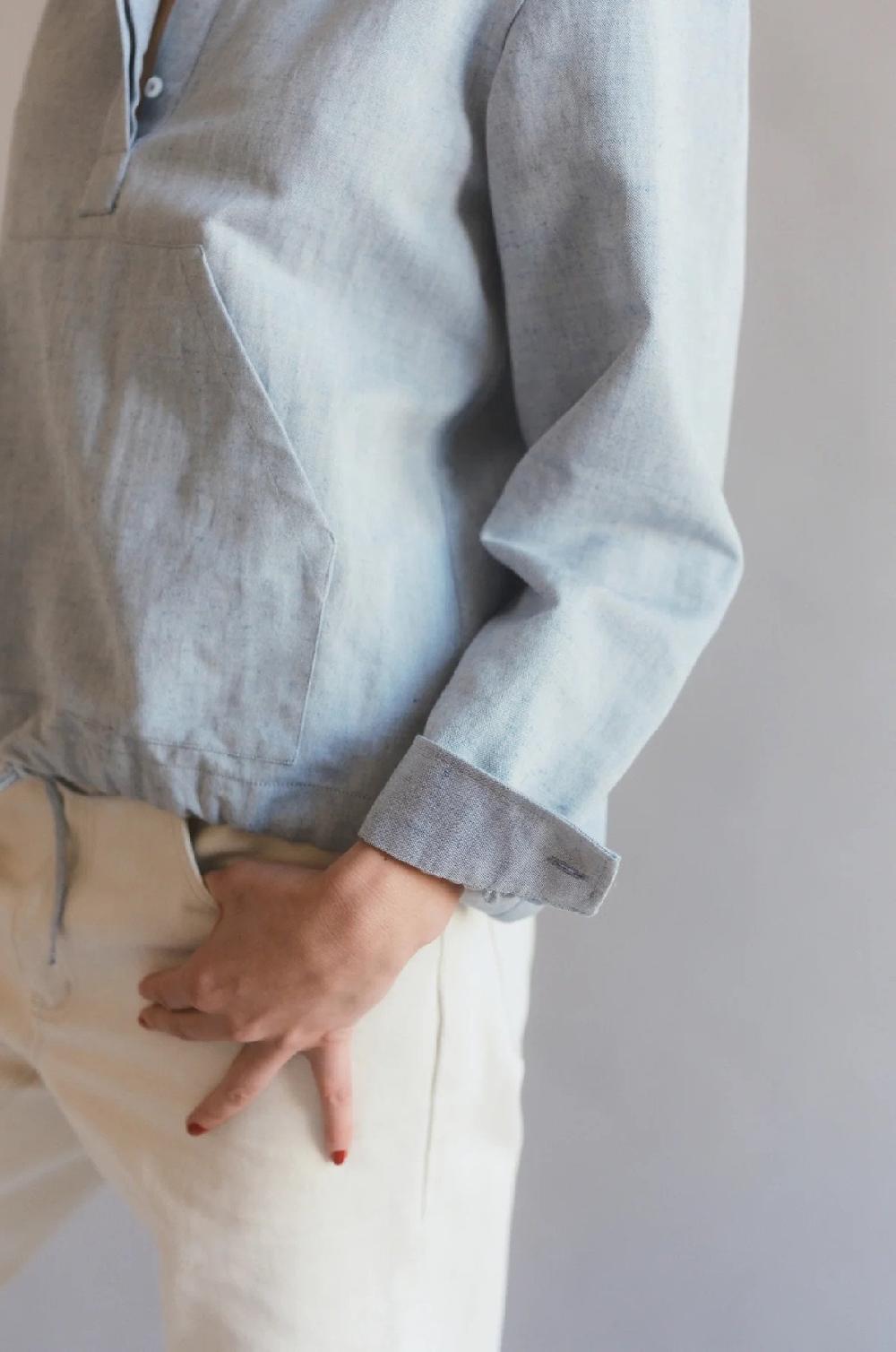 L'exception Chemise Altitude Bleu Clair Bourrienne Paris X