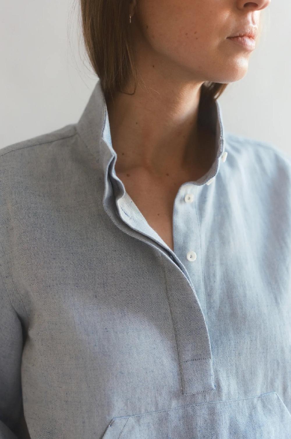 L'exception Chemise Altitude Bleu Clair Bourrienne Paris X